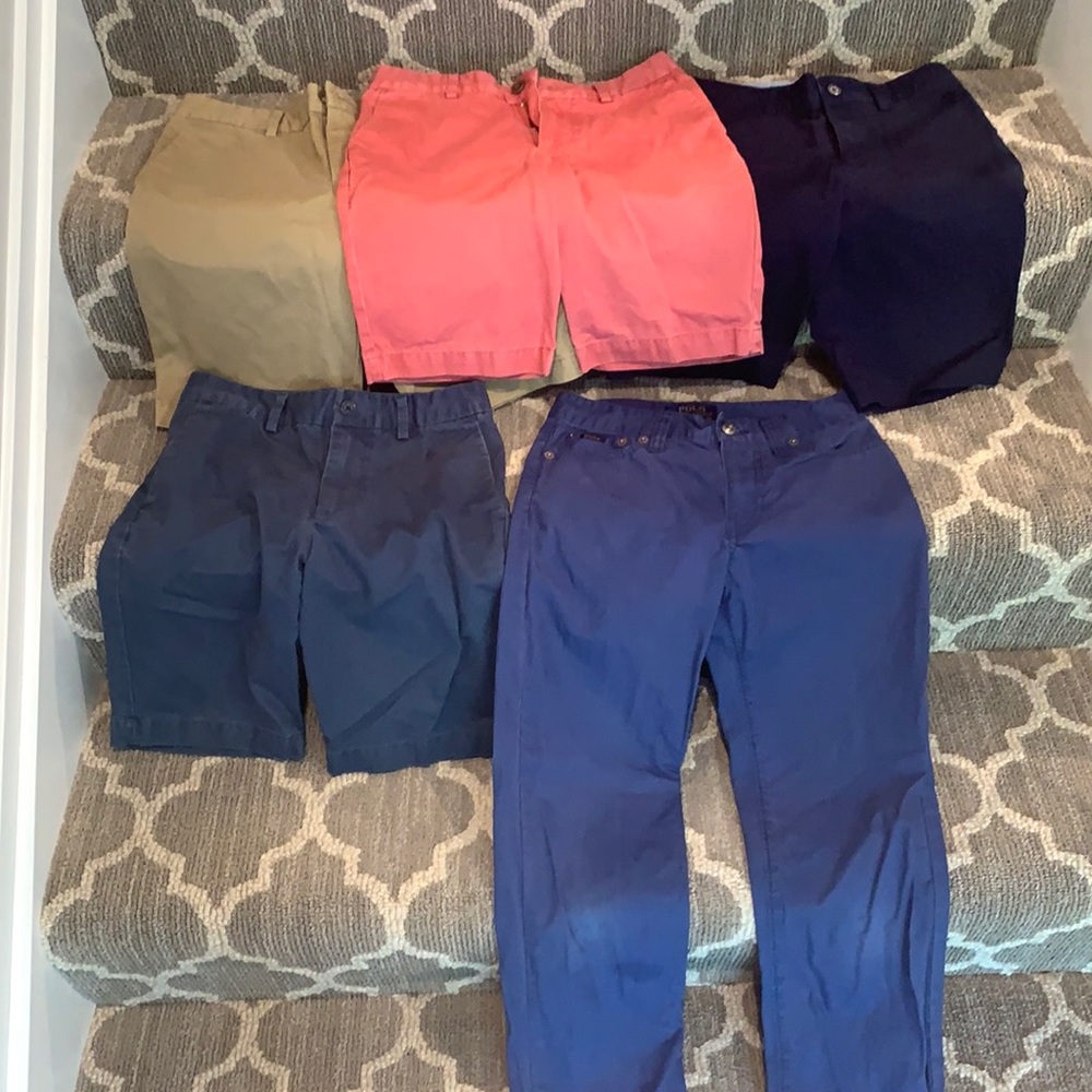 Lot of Polo Ralph Lauren shorts (x4) and pants